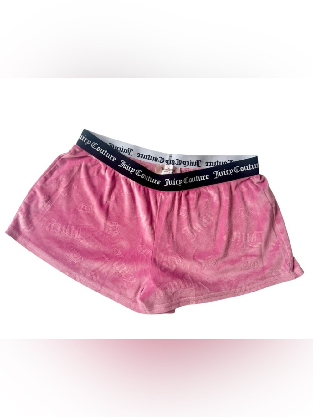 Y2K 2000s Juicy Couture Pink Velour Pajama Shorts!